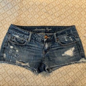 American Eagle distressed shorts